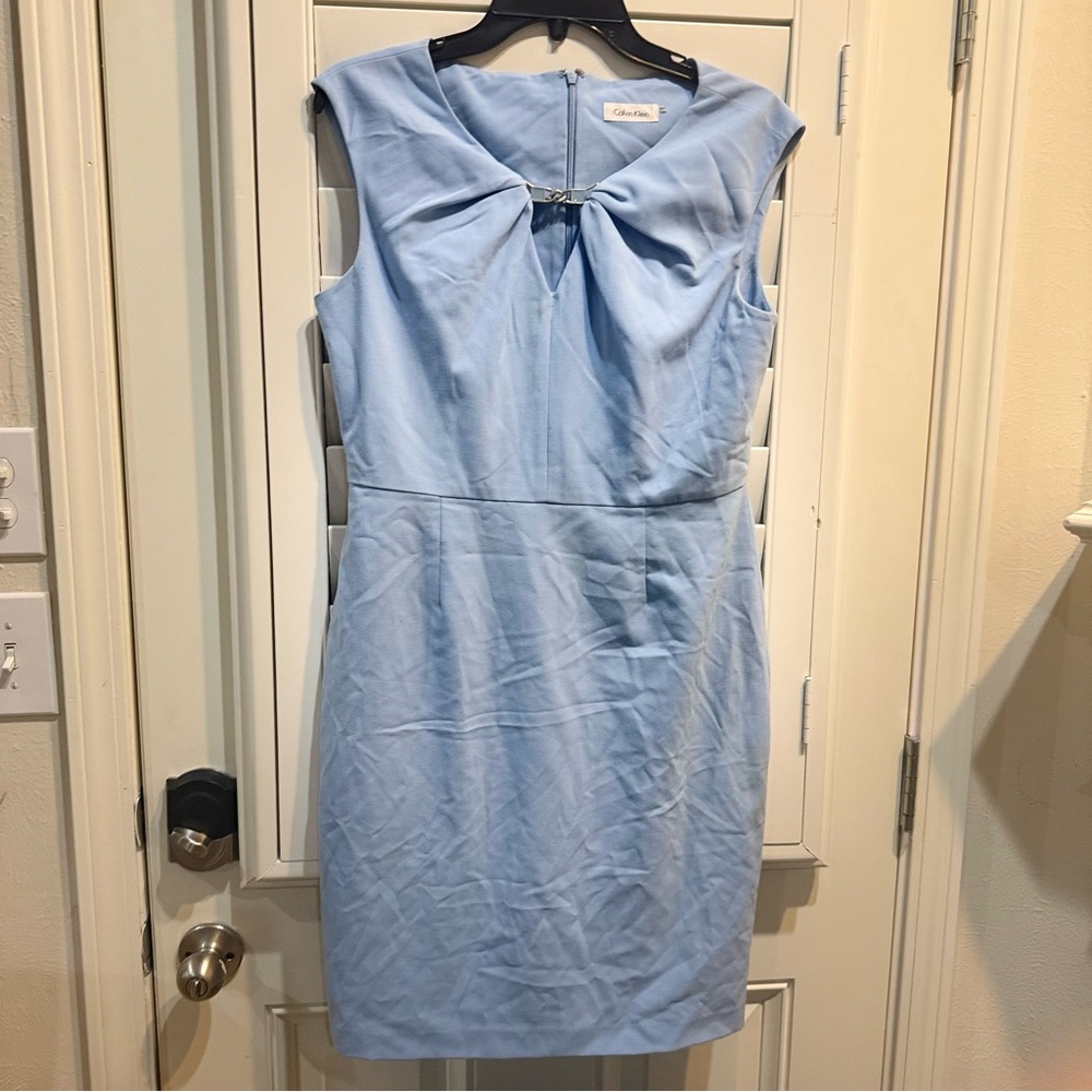 Calvin Klein Light Blue Midi Dress